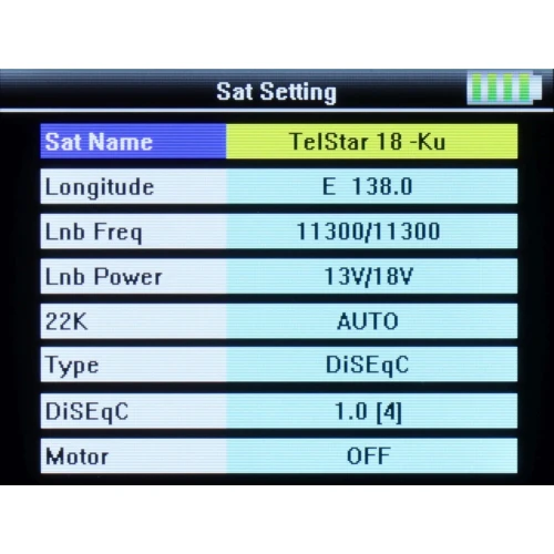 Misuratore satellitare S-21 DVB-S/S2/S2X Spacetronik