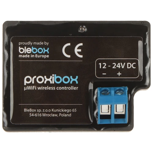 Scatola di prossimità intelligente, trigger d'azione PROXIBOX/BLEBOX Wi-Fi, 12... 24V DC