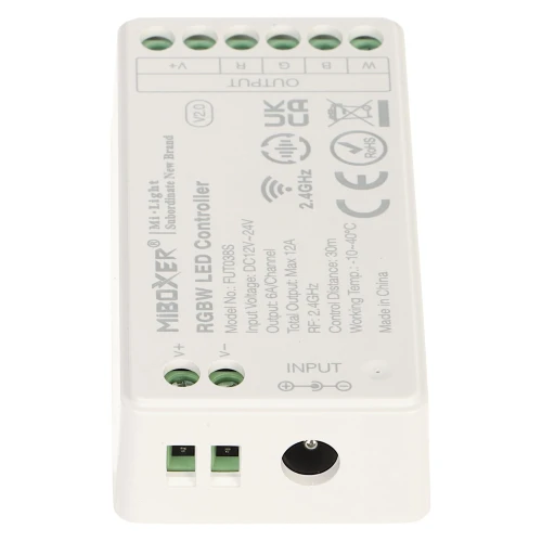 Controller per illuminazione LED LED-RGBW-WC/RF2 2.4 GHz, RGBW 12