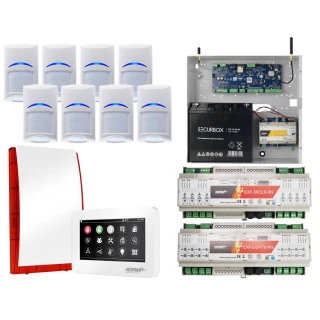 Sistema di allarme Ropam NeoGSM-IP-64, Bianco, 8x Sensore Controllo tapparelle, illuminazione, notifica GSM, Wifi