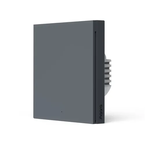 Aqara Smart Wall Switch H1 Szary | Przełącznik | Pojedynczy, z Neutral, Zigbee 3.0, EU, WS-EUK01-G
