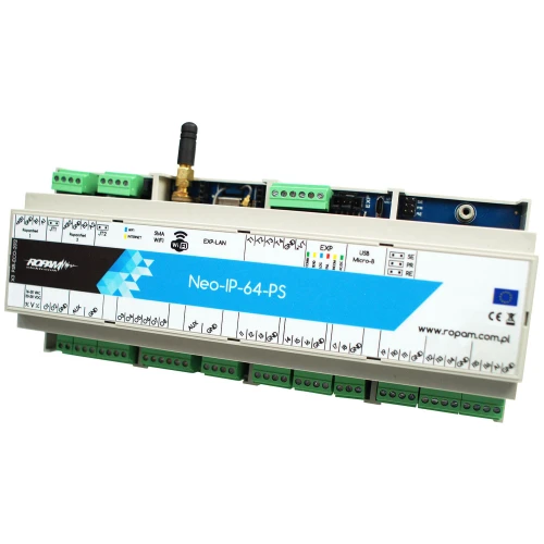 Centrale d'allarme Ropam Neo-IP-64-PS-D12M Wi-Fi custodia DIN