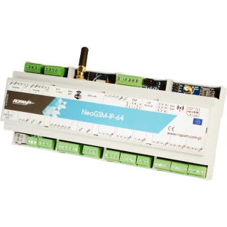 Centrale d'allarme Ropam NeoGSM-IP-64-D12M con modulo GSM e WiFi, custodia DIN