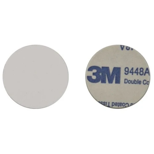 Disco ST-31M25 RFID 13,56MHz, originale Ntag213, mem.144B, NFC, ID 7B, senza numero, per metallo, diam. 25 mm