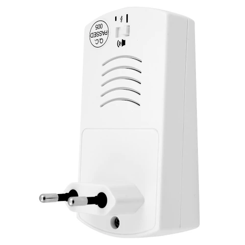 Campanello senza fili EURA WDP-05A3 - bianco, codificato, espandibile, alimentazione 230V/50 Hz