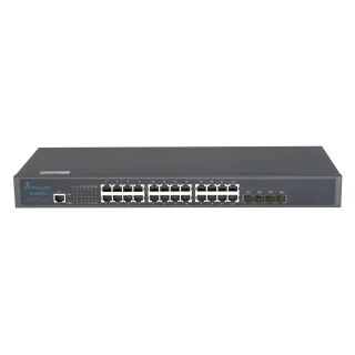 Extralink Chiron | Switch | 24x RJ45 1000Mb/s, 4x SFP+, L3, gestibile