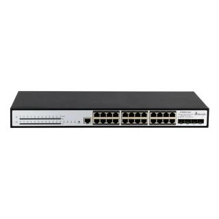 Extralink Chiron Pro | Switch PoE | 24x RJ45 1000Mb/s PoE, 4x SFP+, L3, gestibile, 370W