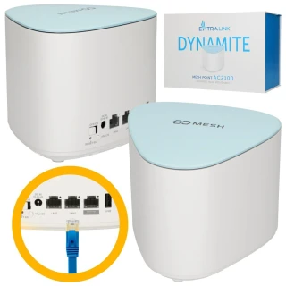Extralink Dynamite C21 | Modulo di espansione della rete Mesh | AC2100, MU-MIMO, Sistema Mesh WiFi domestico