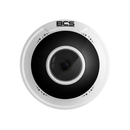 BCS-P-FIP25FWR1 5Mpx Fisheye Camera con obiettivo 1.4mm, convertitore 1/2.8
