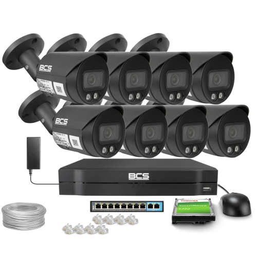 Kamera IP 8x BCS-L-TIP16FCR3L3-AI1-G, 6Mpx, NightColor, WhiteLight 30m, funkcje inteligentne