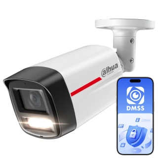 Telecamera IP a tubo Dahua IPC-HFW2849TL-S-LED-0360B-PRO, WizColor
