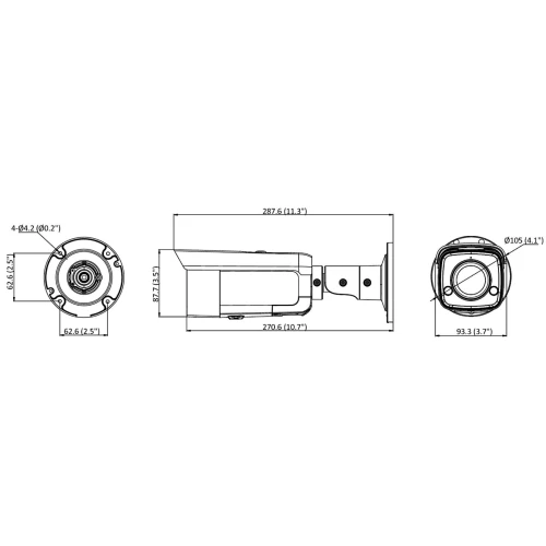 Fotocamera IP DS-2CD2T87G2-L(4mm)(C) ColorVu 8Mpx Hikvision