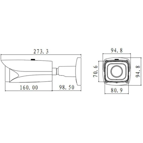 BCS PRO series BCS-TIP6201ITC-III telecamera tubolare per targhe di registrazione