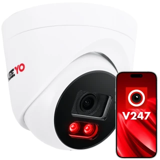 Telecamera dome IP KEEYO LV-V-IP8M25DF-E 8Mpx, IR 25m