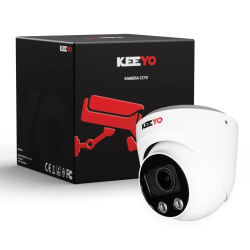 Telecamera dome IP KEEYO LV-V-IP8M3AF-DL 8Mpx, motozoom