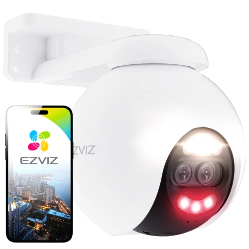 Telecamera rotante IP Wi-Fi EZVIZ H80x 4K, ColorFull