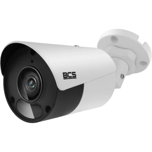 Kit di monitoraggio 2 telecamere 5MPx BCS-P-TIP15FSR5 IR 30m, Registratore, disco, switch PoE