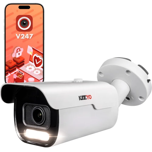 Telecamera tubolare IP KEEYO LV-V-IP5M5AF-DL 5Mpx, motorizzata con zoom