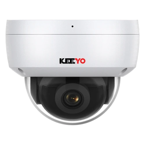 Telecamera a cupola antivandalo IP KEEYO LV-V-IP5M30DF-IK 5Mpx, IR 30m, IK10, funzioni intelligenti
