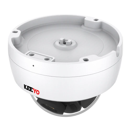 Telecamera a cupola antivandalo IP KEEYO LV-V-IP5M30DF-IK 5Mpx, IR 30m, IK10, funzioni intelligenti
