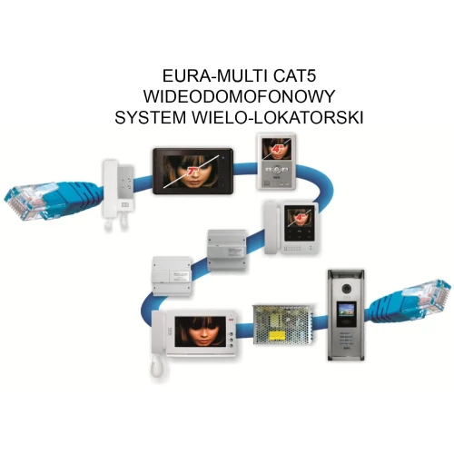 Cassetta esterna citofono EURA PROFESSIONAL CAT5 VMA-27A5 V.2 colore CCD funzione di carta di prossimità