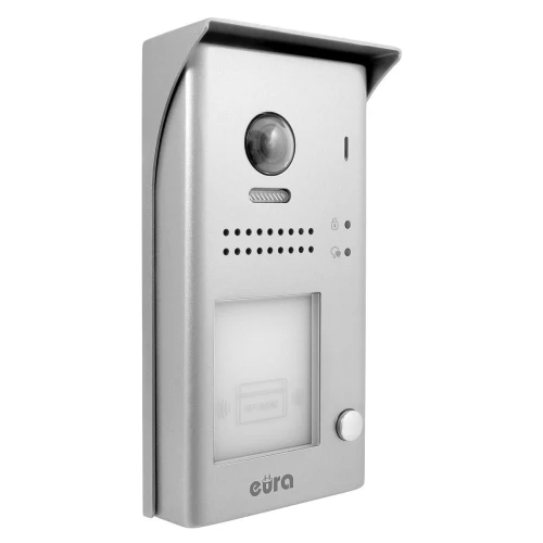 Cassetta esterna modulare del videocitofono EURA VDA-80A5 2EASY monofamiliare, da parete, lettore di chiavi di prossimità