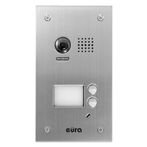 Cassetta esterna del videocitofono EURA VDA-78A5 2EASY da incasso per due abitazioni