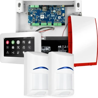 Sistema di allarme NeoGSM-IP, Bianco, 2x sensore, Notifica GSM, Wifi
