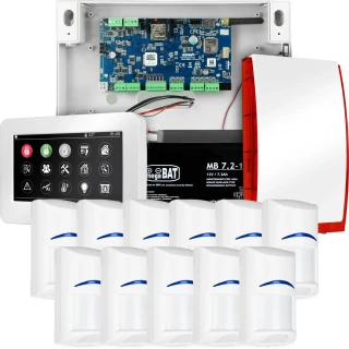 Sistema di allarme completo NEOLTE-IP, 11x sensore BOSCH, TPR-4WS-P, GSM WiFi