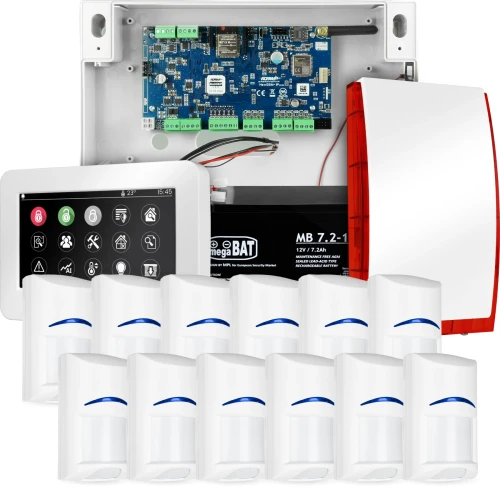 Sistema di allarme completo NEOLTE-IP, 12x sensore BOSCH, TPR-4WS-P, GSM WiFi