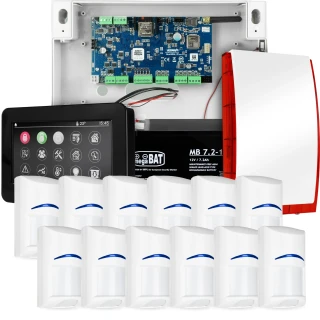 Sistema di allarme completo NEOLTE-IP, 12x sensore BOSCH, TPR-4BS-P, GSM WiFi