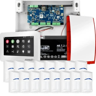 Sistema di allarme completo NEOLTE-IP, 16x sensore BOSCH, TPR-4WS-P, GSM WiFi