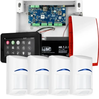 Sistema di allarme completo NEOLTE-IP, 4x sensore BOSCH, TPR-4BS-P, GSM WiFi