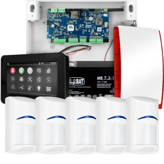 Sistema di allarme completo NEOLTE-IP, 5x sensore BOSCH, TPR-4BS-P, GSM WiFi