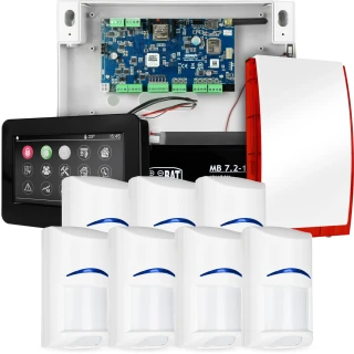 Sistema di allarme completo NEOLTE-IP, 7x sensore BOSCH, TPR-4BS-P, GSM WiFi