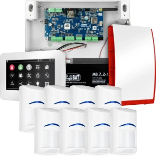 Sistema di allarme completo NEOLTE-IP, 8x sensore BOSCH, TPR-4WS-P, GSM WiFi
