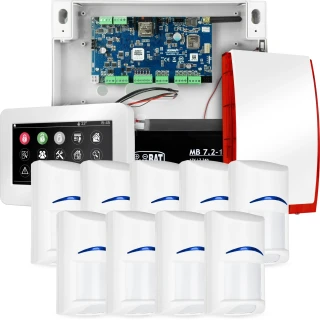 Sistema di allarme completo NEOLTE-IP, 9x sensore BOSCH, TPR-4WS-P, GSM WiFi