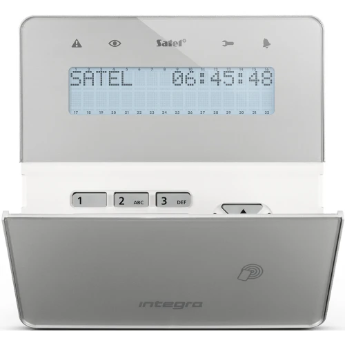 Manipolatore LCD Wireless con lettore di carte di prossimità Satel INT-KWRL2-SSW