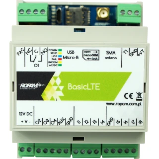 Modulo di comunicazione LTE 2G/4G, 12V/DC, BasicLTE-D4M Ropam