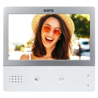 Monitor EURA PRO IP VIP-01A5 - schermo 7", bianco, vivavoce, touch