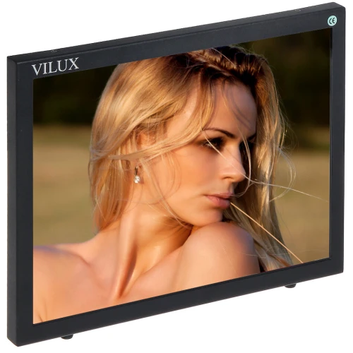 Monitor 2x video HDMI VGA audio, Telecomando, VMT-155M 15 pollici Vilux