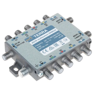 Multiswitch passante UNICABLE I/II SRM-522 5 ingressi / 5 uscite + 2 uscite UNICABLE TERRA