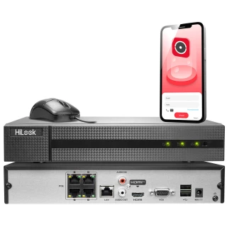 NVR-4CH-4MP/4P Registratore IP a 4 canali di rete con POE HiLook by Hikvision