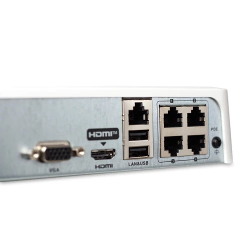 NVR-4CH-H/4P Registratore IP a 4 canali di rete con POE HiLook by Hikvision