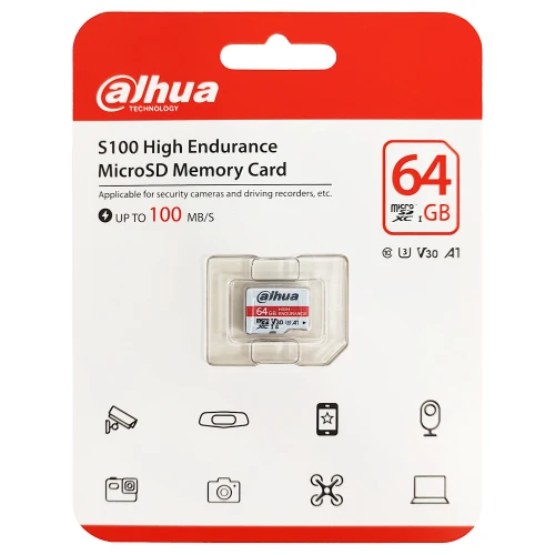 Carta di memoria TF-S100/64GB microSD UHS-I DAHUA