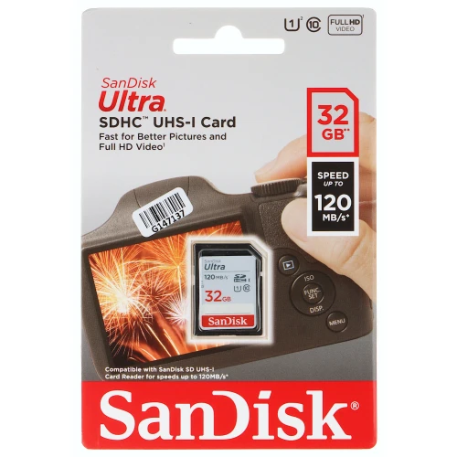 Carta di memoria SD-10/32-SAND UHS-I, SDHC 32GB SANDISK