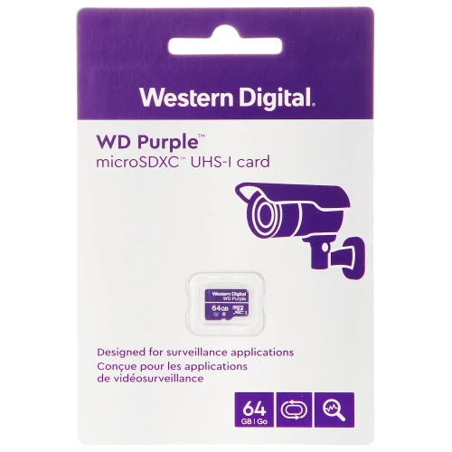 Carta di memoria SD-MICRO-10/64-WD UHS-I sdhc 64GB Western Digital