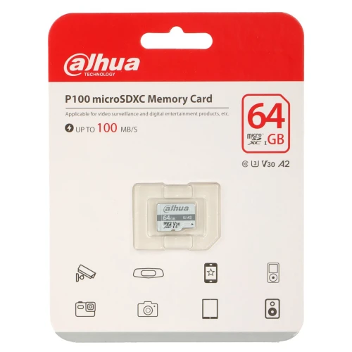 Carta di memoria TF-P100/64GB microSD UHS-I 64GB DAHUA