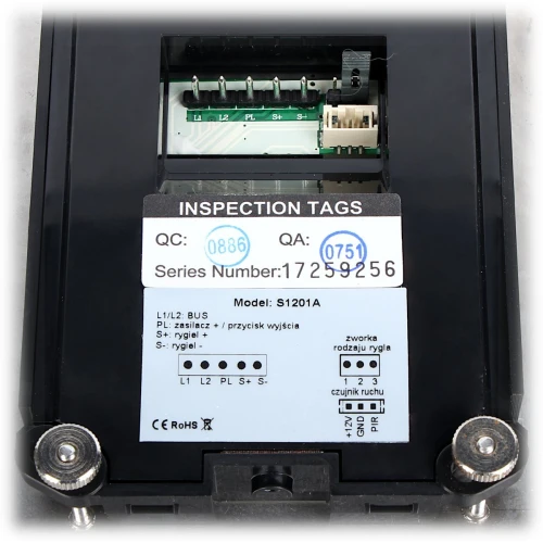 Videocitofono integrato con cassetta postale S1201A-SKM VIDOS