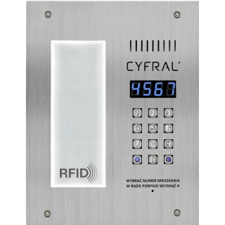 Pannello digitale Cyfral PC-3000RL con lettore di portachiavi RFID